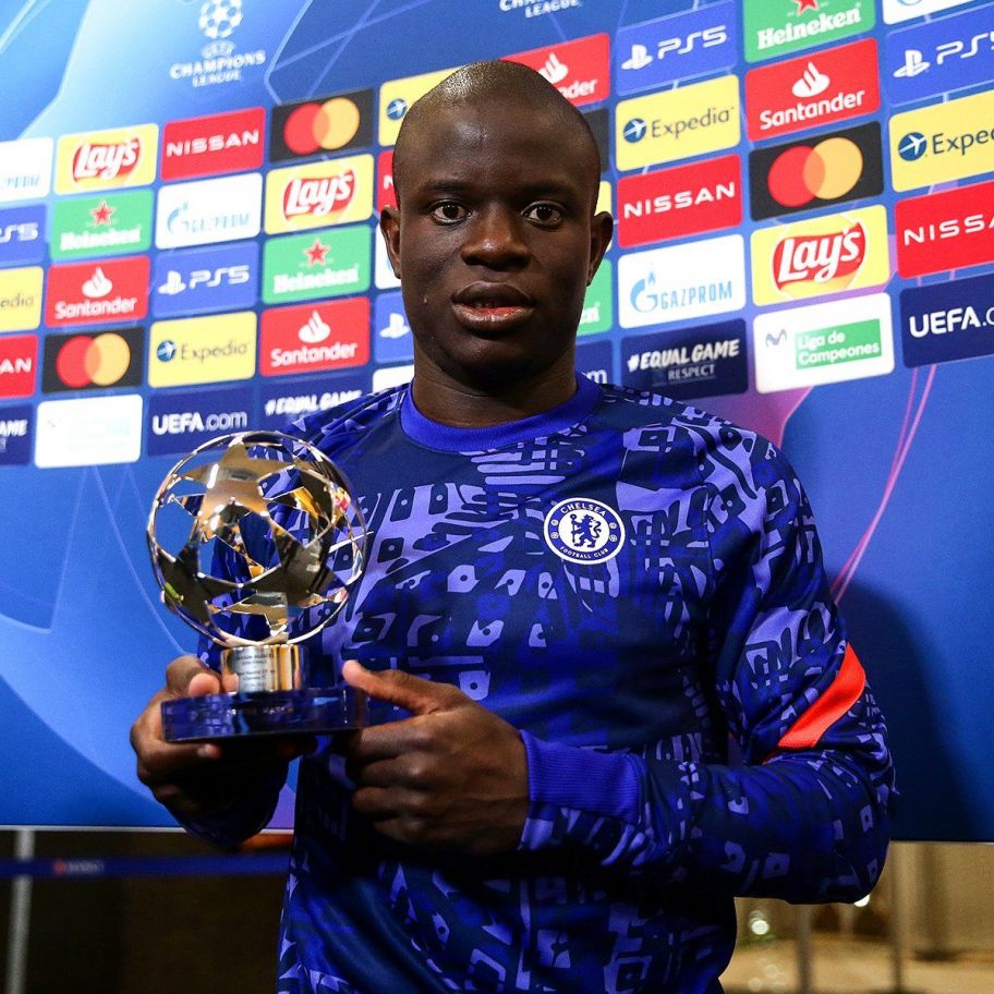 N'Golo Kante wins Champions League Player of the Week after dominant ...