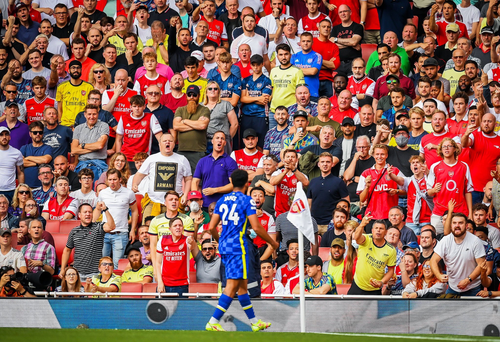 (Image): Reece James angers hundreds of Arsenal fans and it's simply